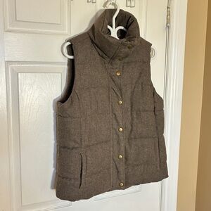 Old Navy Brown Quilted Puffer Vest Size Large